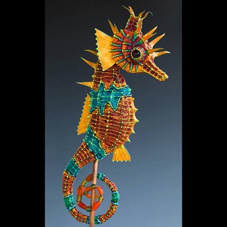 Mary Hager, MLOUHAGER Studio, Fun 3-D Mixed Media Creatures in air dry clay over wood and wire