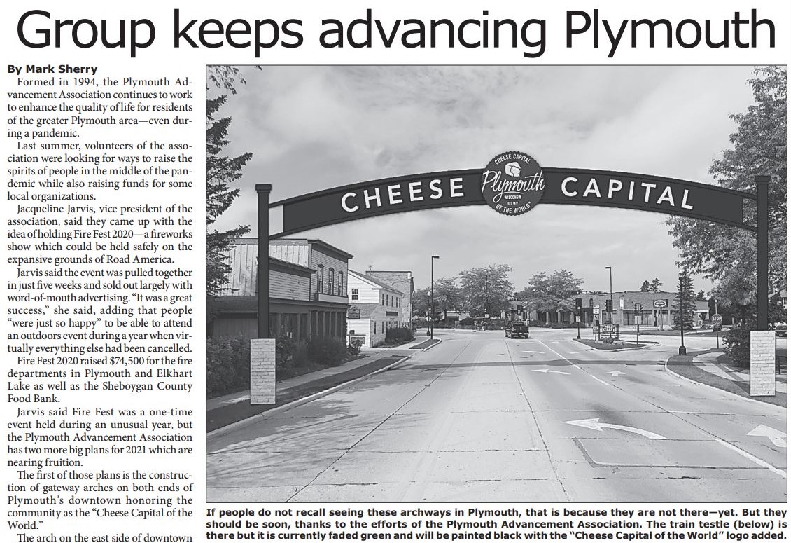 Plymouth Gateway Arch Dedication