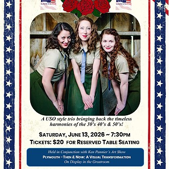 While the PAC commemorates Flag Day and America’s 250th Anniversary, a companion photography exhibition by Ken Pannier, “Plymouth—Then & Now: A Visual Transformation,” will also be on display. The exhibition opens that afternoon with a reception from 1 to 3 p.m., where complimentary America at 250 birthday cake will be served.  Ken’s work pairs historic and contemporary images of local architecture, creating a shared community experience that welcomes both neighbors and visitors. The music celebrates the spirit and heritage of our nation, while the exhibit highlights Plymouth’s growth, resilience, and evolving story. Together, these events foster civic pride, strengthen connections, and encourage a deeper appreciation of history across generations.