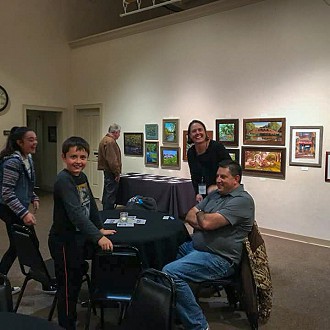 Artist Michelle Thompson and Family