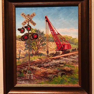 Idle Iron oil by Artist Dan Rizzi