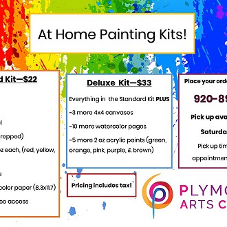 At Home Painting Kits available at the PAC