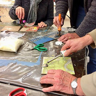 Batik Watercolor using hot and cold wax with Artist/Teacher Kathleen Mulholland