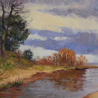 Point Creek Panorama by Bonnita Budysz