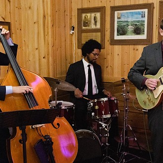 Chalk Down Trio is a jazz band formed in Oshkosh Wisconsin. Guitarist Alec Riegsecker, Bassist Andrew Wilson, and Drummer Ryan Thomas met attending shows in the area. The three quickly became friends and started playing as a group. Their repertoire consists of straight-ahead swing, Latin, and funk-fusion music. There are even originals thrown into the mix!