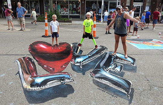 Street Art Chalk Painting