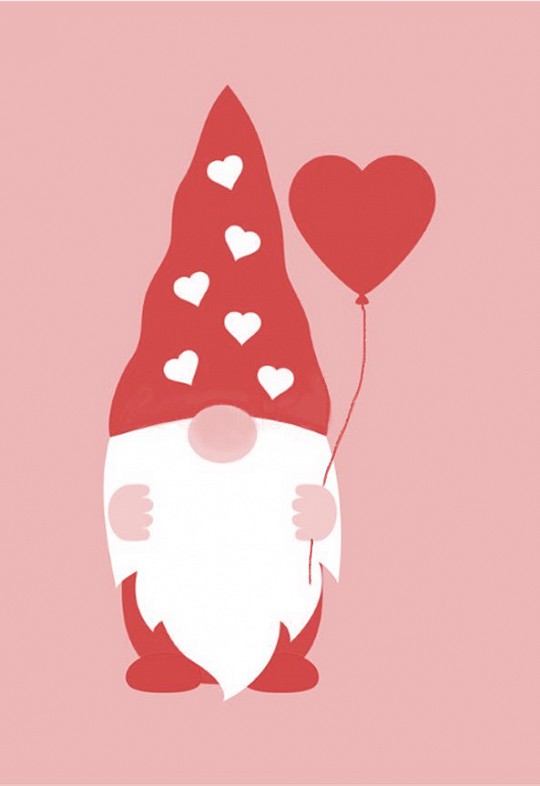Valentine Gnome Painting for Kids: Grades 3-8
