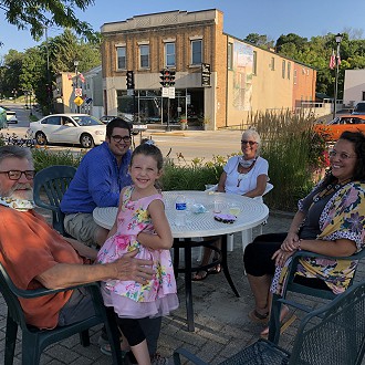 Artists Patrick and Karen Robison and Family, Elkhart Lake