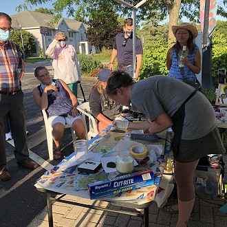 Special thanks to Artist Jessie Fritsch for her encaustic demo at the opening reception