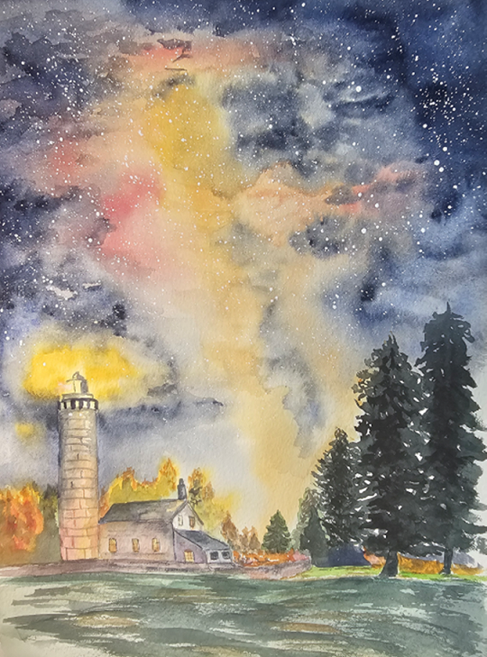 Between Night & Dawn:  Painting Stars and Skies in Watercolor