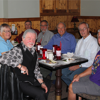 Karl Galstad’s Retirement from the Board: L to R: Jim Rosetti, Carol Galstad, Karloy Galstad, Bob Hoopman, Keith Enstrom, Tom Slater, Bill Horsch, Paul Sartori, not pictured, Donna Hahn