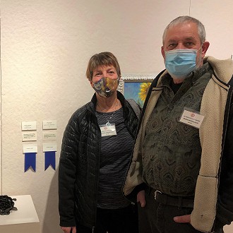 Merit Award to Mark & Sylvia Mondloch for “Iron Rose” Forged Iron. Judge Patrick’s Comment: Well designed work showcasing mastery of the material. What fun fabricating a delicate rose of forged iron!