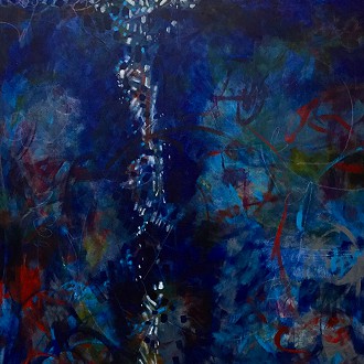 Waterfall by Artist, Claudette Lee Roseland