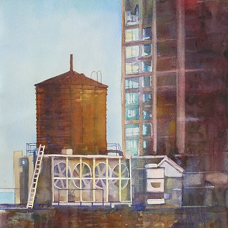 “Water Tower” by Artist, Kathryn Wedge